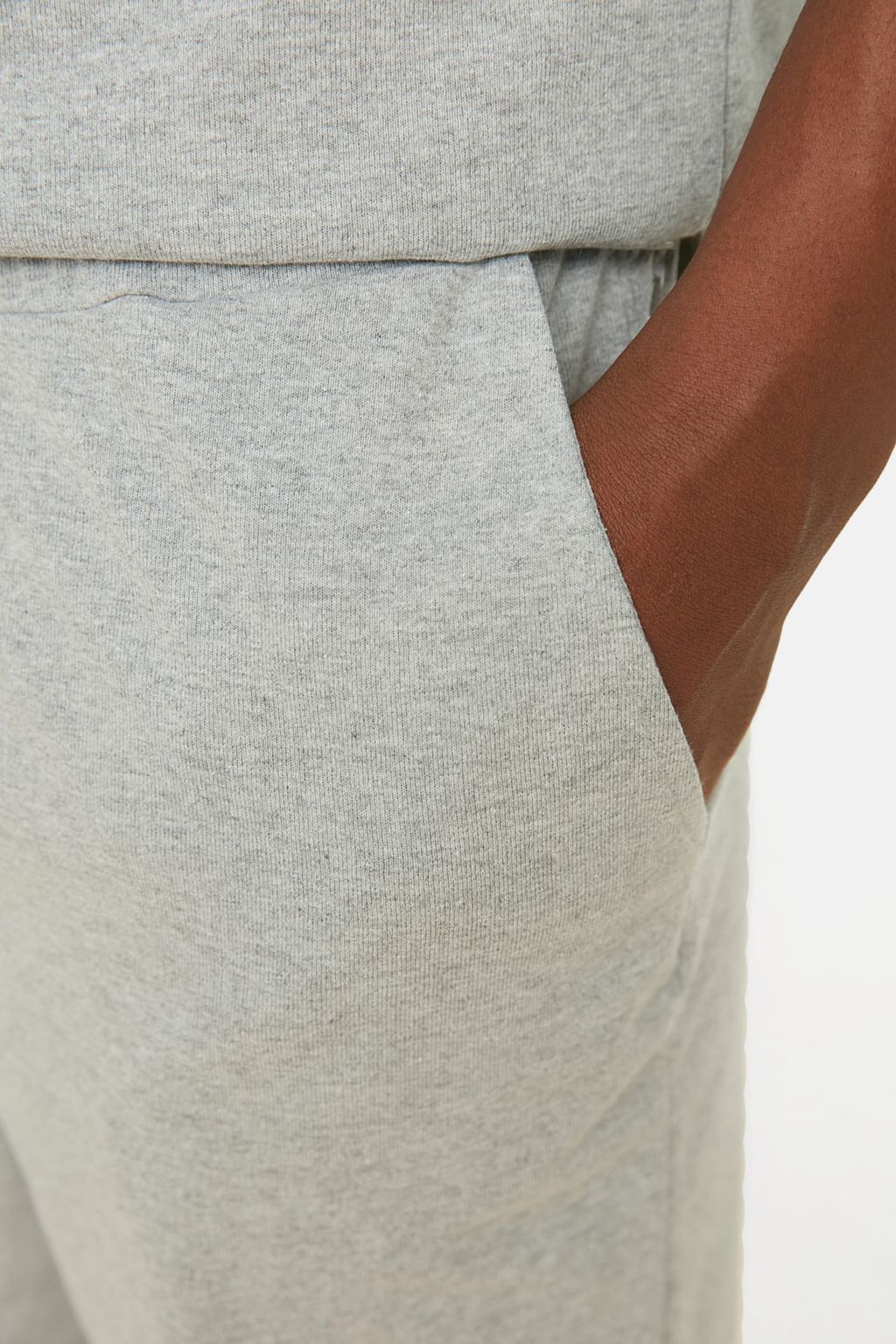 TRENDYOL MAN Gri Regular Fit Sortlu Pijama Tak?m? TMNSS22PT0042 - Trendyolmilla фото 3