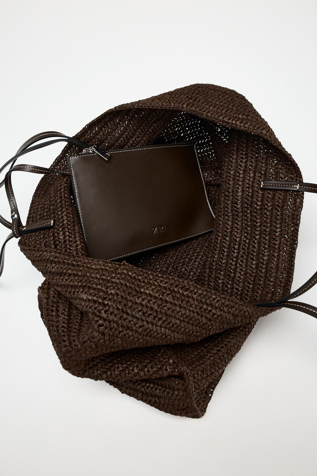 WOVEN TOTE BAG - Zara фото 5
