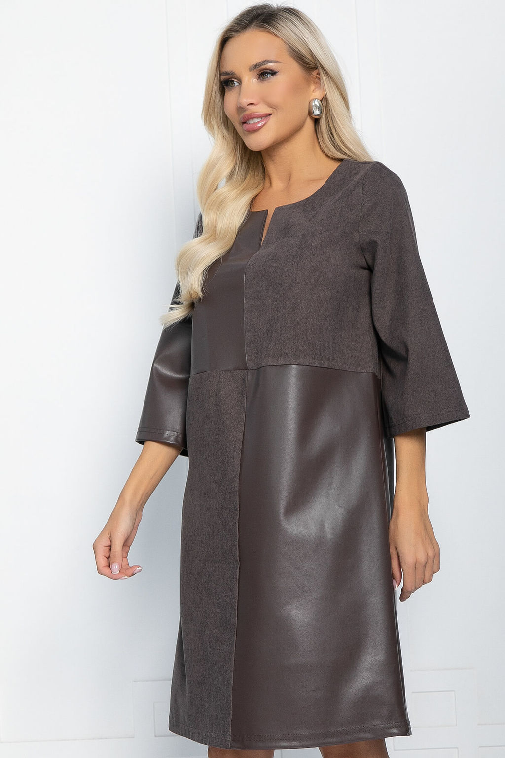 Платье Селин (коричневое) П11548 - Lt collection фото 5