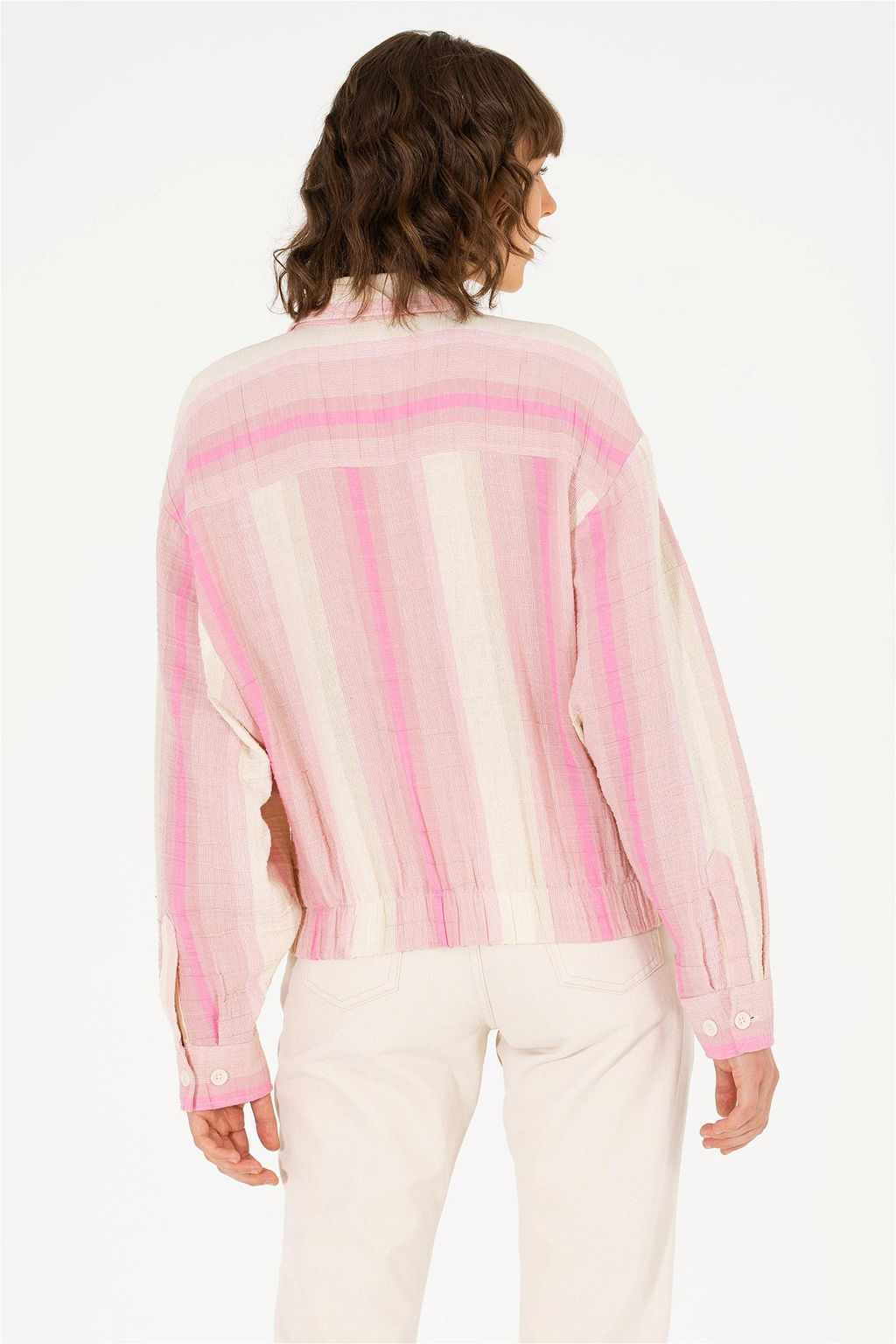 U. S. Polo Assn Женская розовая рубашка с длинным рукавом - U.s. polo assn фото 12