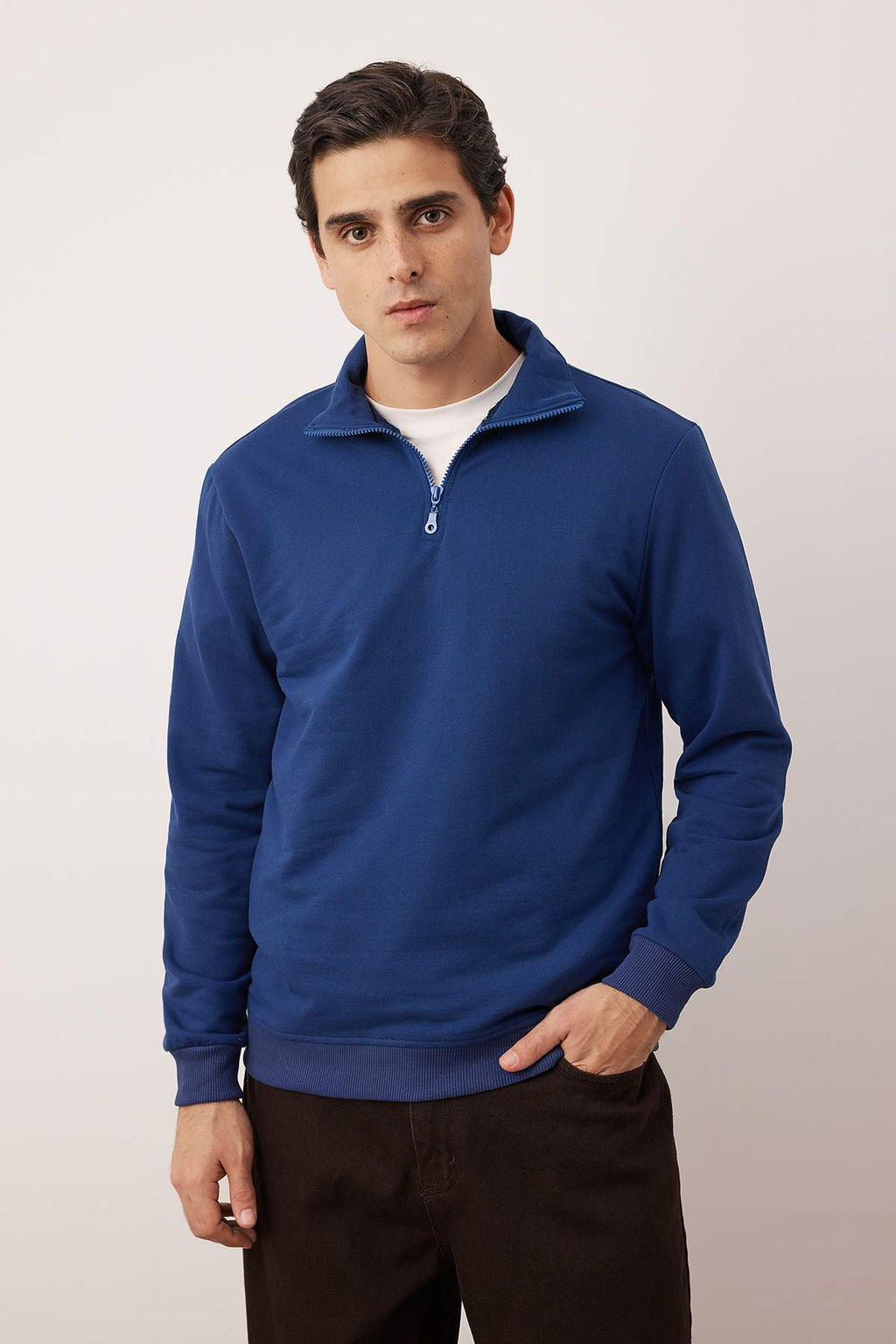 Siyah-Kar Melanj 2li Paket Regular/Normal Kesim Ici Polar/S?cak Tutan Sweatshirt TMNAW25SW00205 - Trendyolmilla фото 12