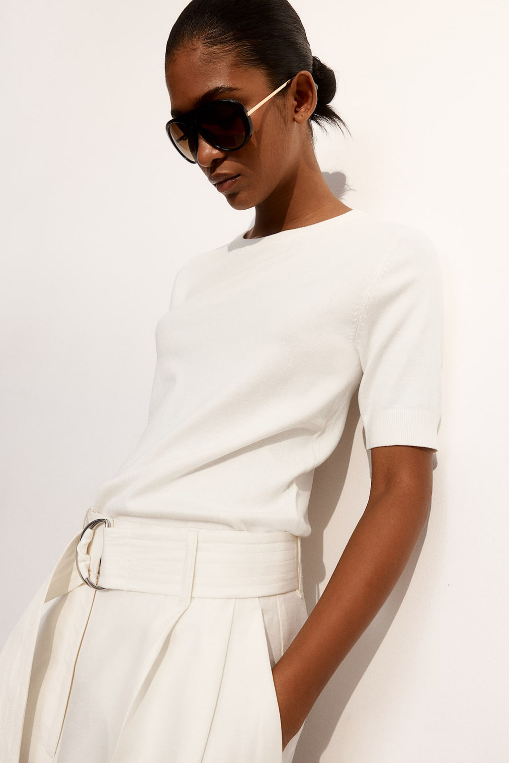 Camiseta en punto fino - H&m фото 4