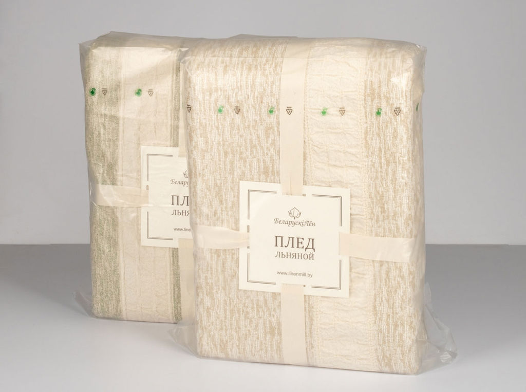 24С15-ШР/у/л.с.уп. 200*220 Плед "Акварель-1" цв. 7 рис. 122 бежевый