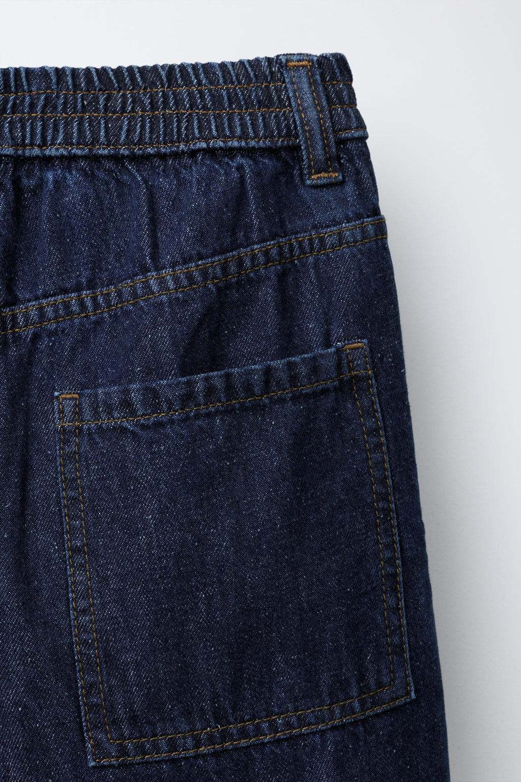 CONTRAST RELAXED BAGGY JEANS - Zara фото 4