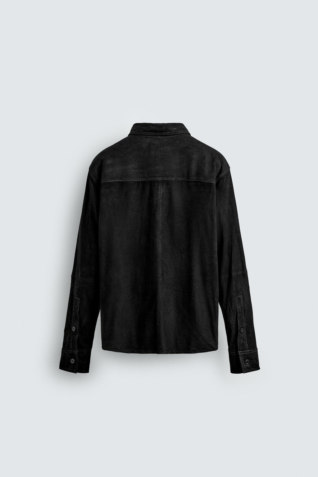 LEATHER SUEDE OVERSHIRT