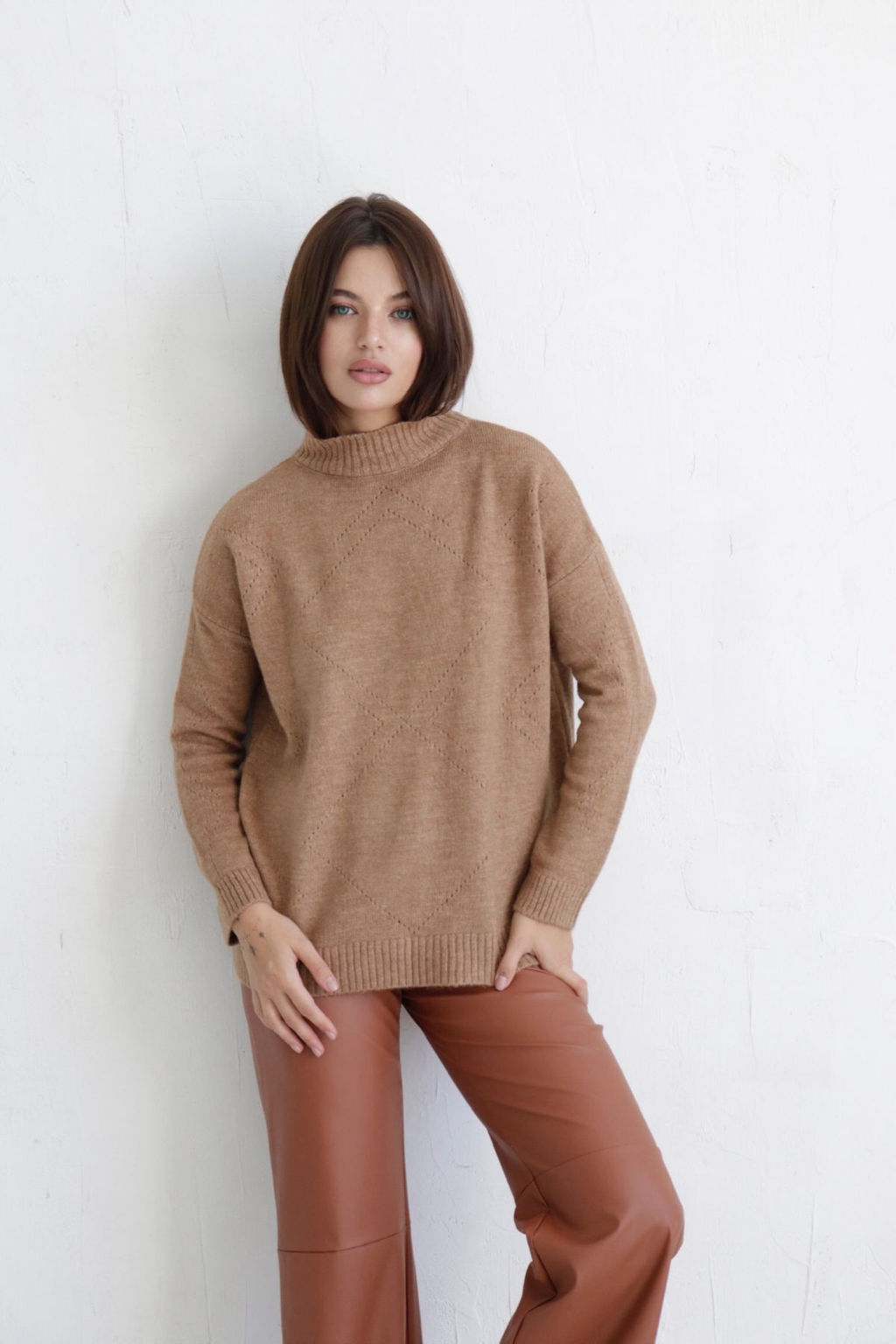 10405 Свитер тёмно-бежевый - Martichelli фото 2