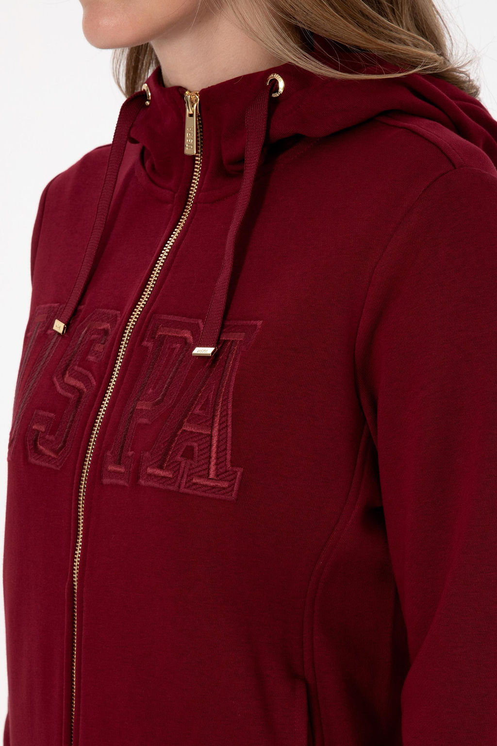Kad_n Bordo Basic Sweatshirt Sepette S_rpriz _ndirim - U.s. polo assn фото 7