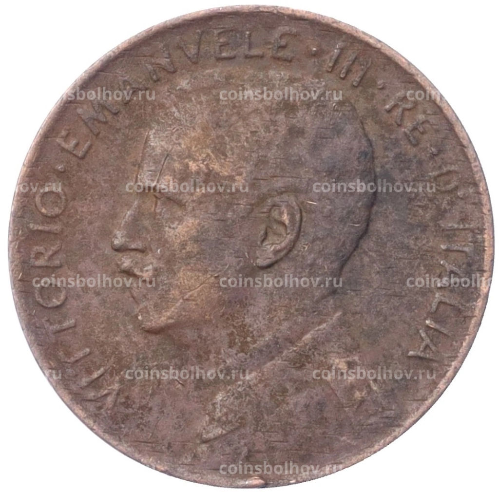 Монета 2 чентезимо 1917 года Италия