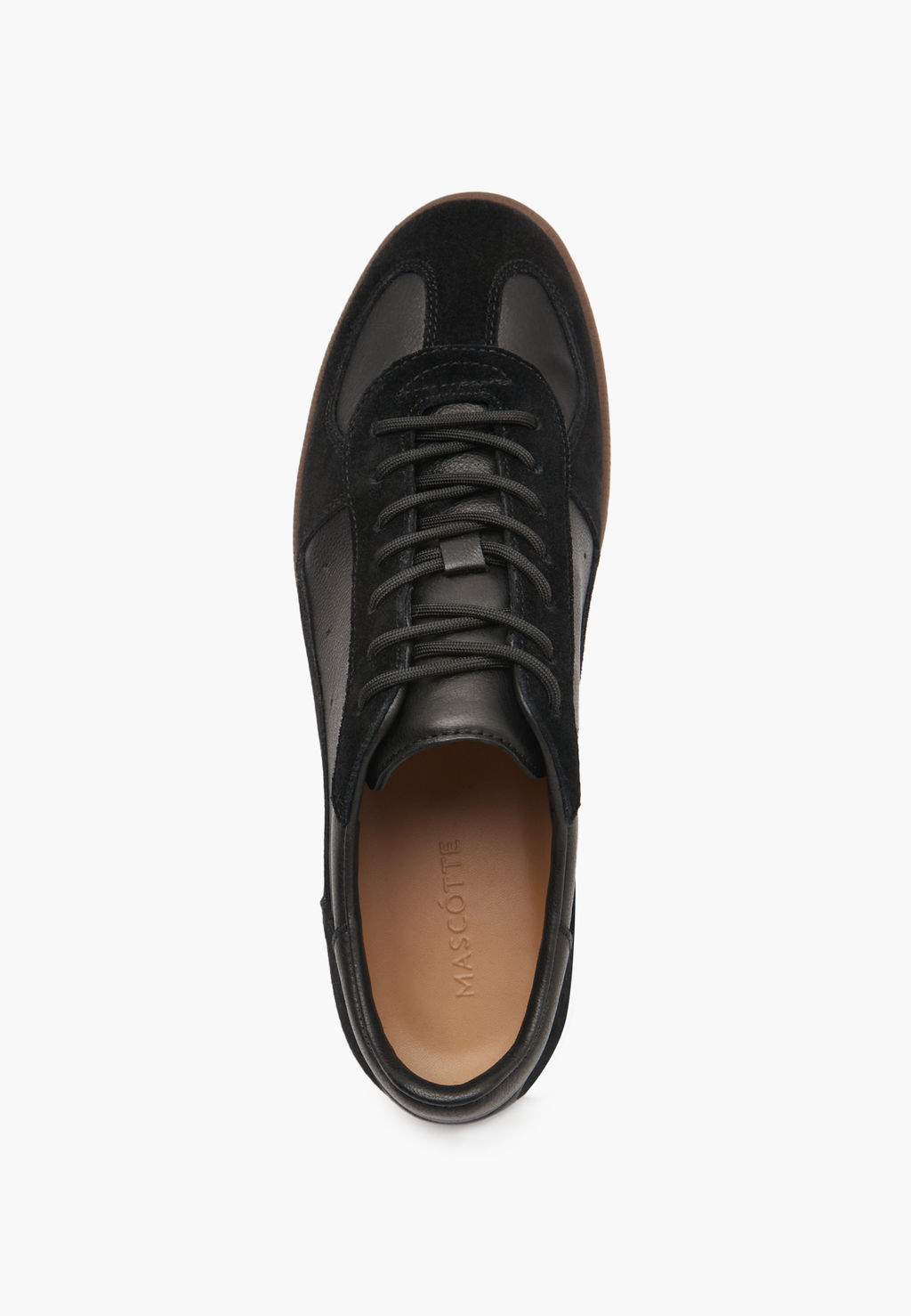 Черные мужские кеды с велюровыми элементами - Mascotte фото 4