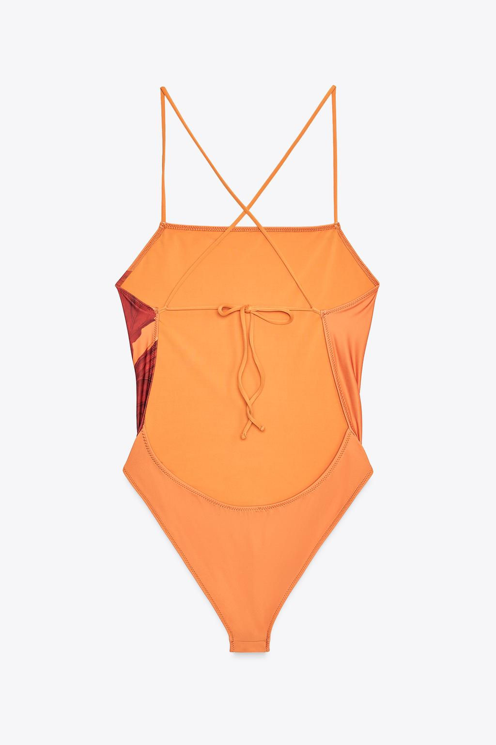 FLORAL PRINT SWIMSUIT - Zara фото 7