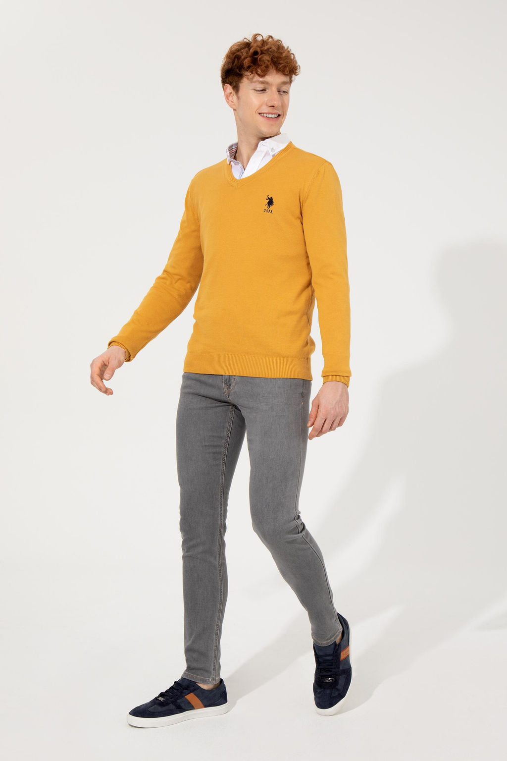 Erkek Gri Jean Pantolon