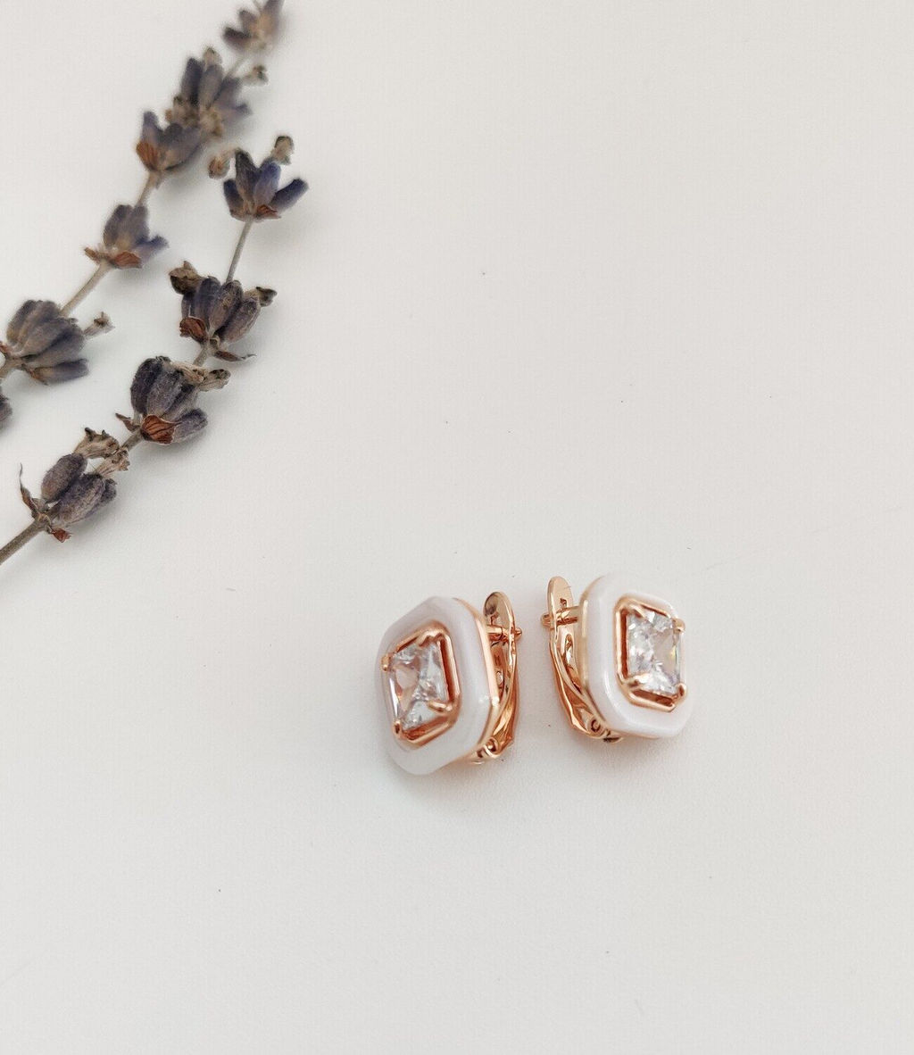 Серьги с керамикой