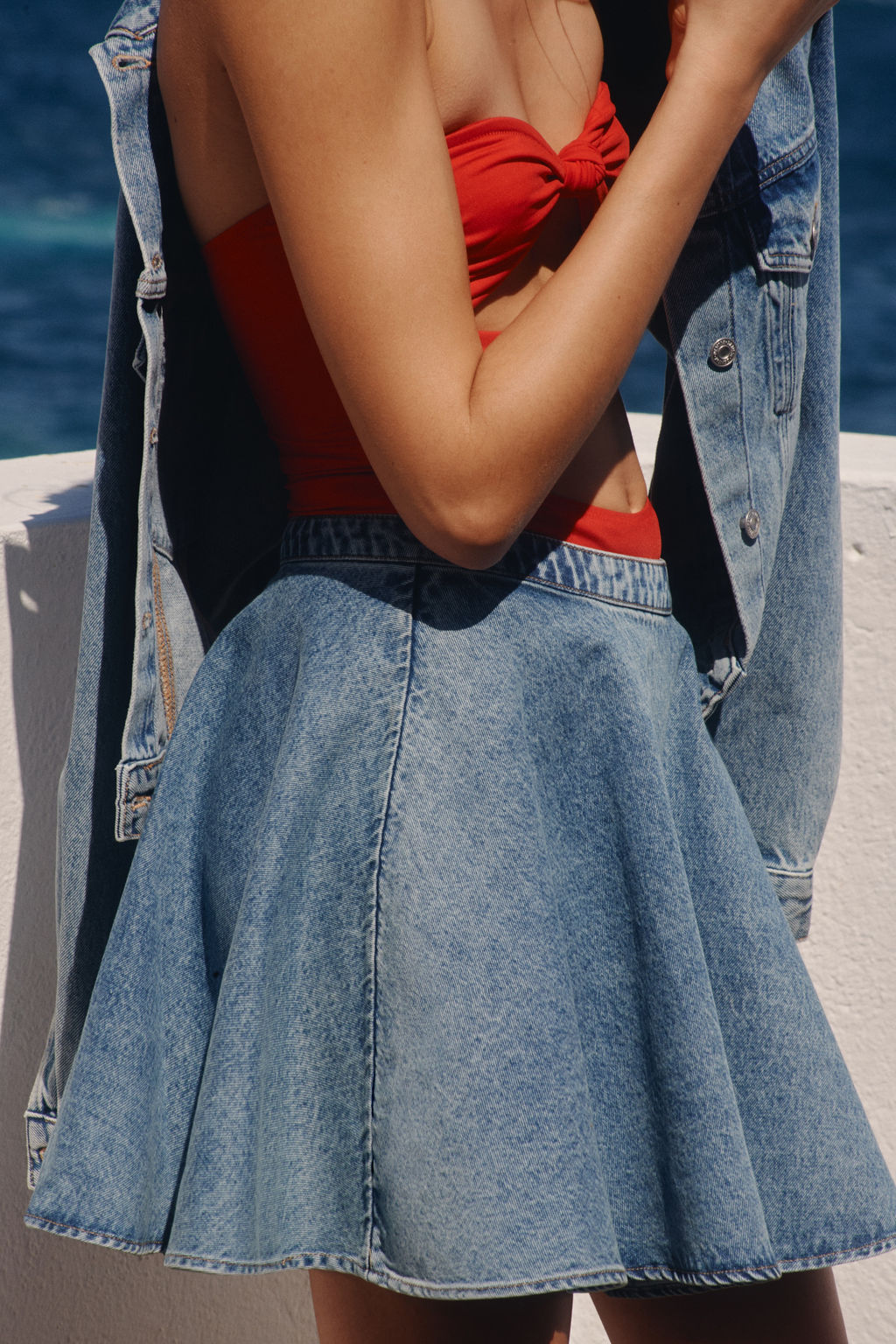 Falda circular en denim - H&m фото 2