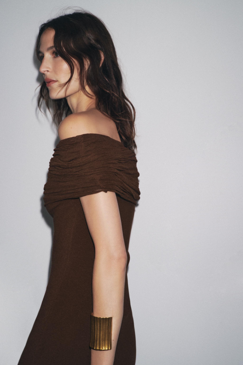 OFF-THE-SHOULDER KNIT DRESS - Zara фото 13