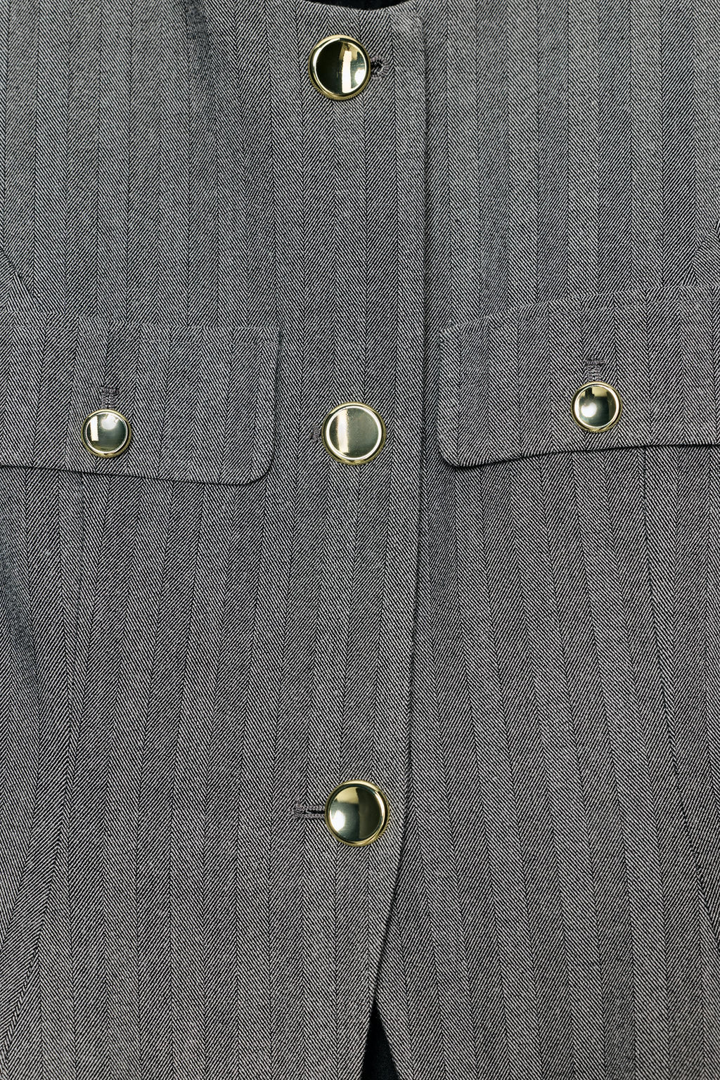 HERRINGBONE FLARED WAISTCOAT - Zara фото 7