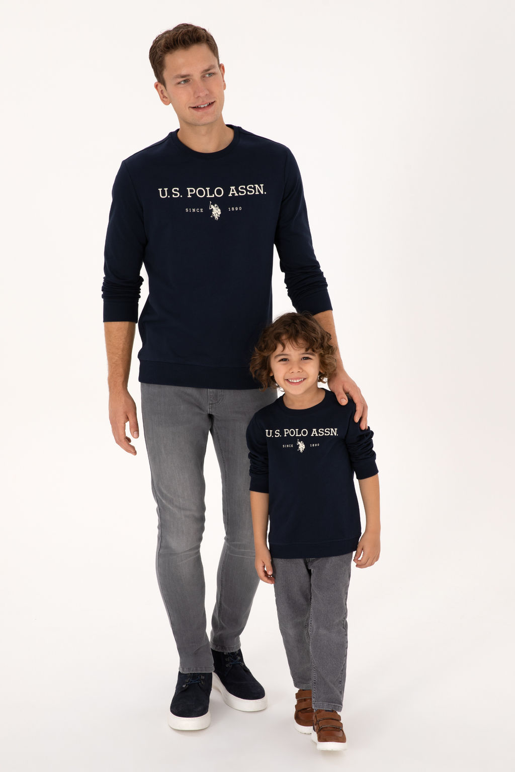 Erkek Гocuk Lacivert Bisiklet Yaka Sweatshirt - U.s. polo assn фото 2