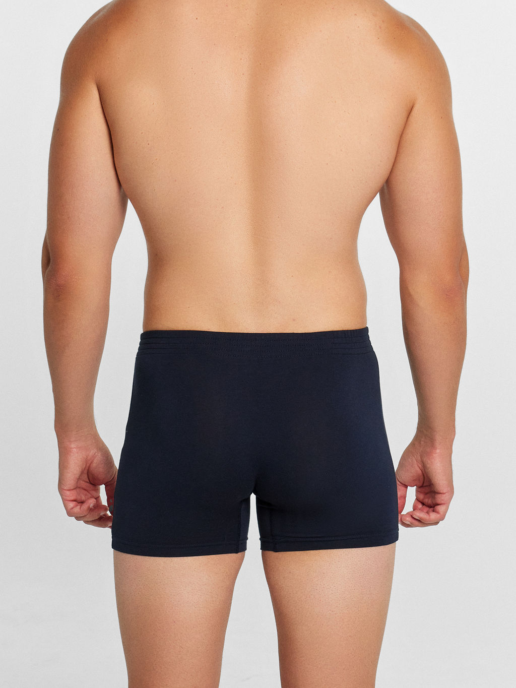 Цена за 2 штуки! Трусы мужские боксеры синие с печатью неви +печать 411143 - Mark formelle фото 4