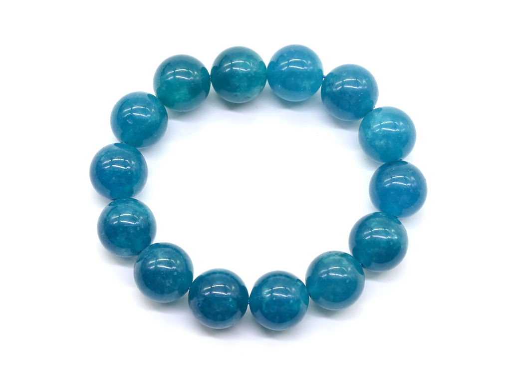 Браслет из амазонита шарик 14мм, 19см