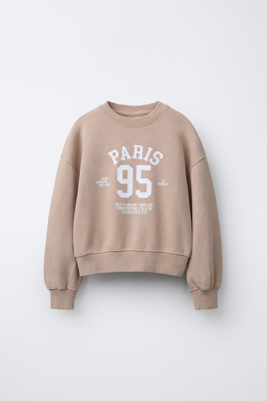 FADED SLOGAN SWEATSHIRT - Zara фото 5