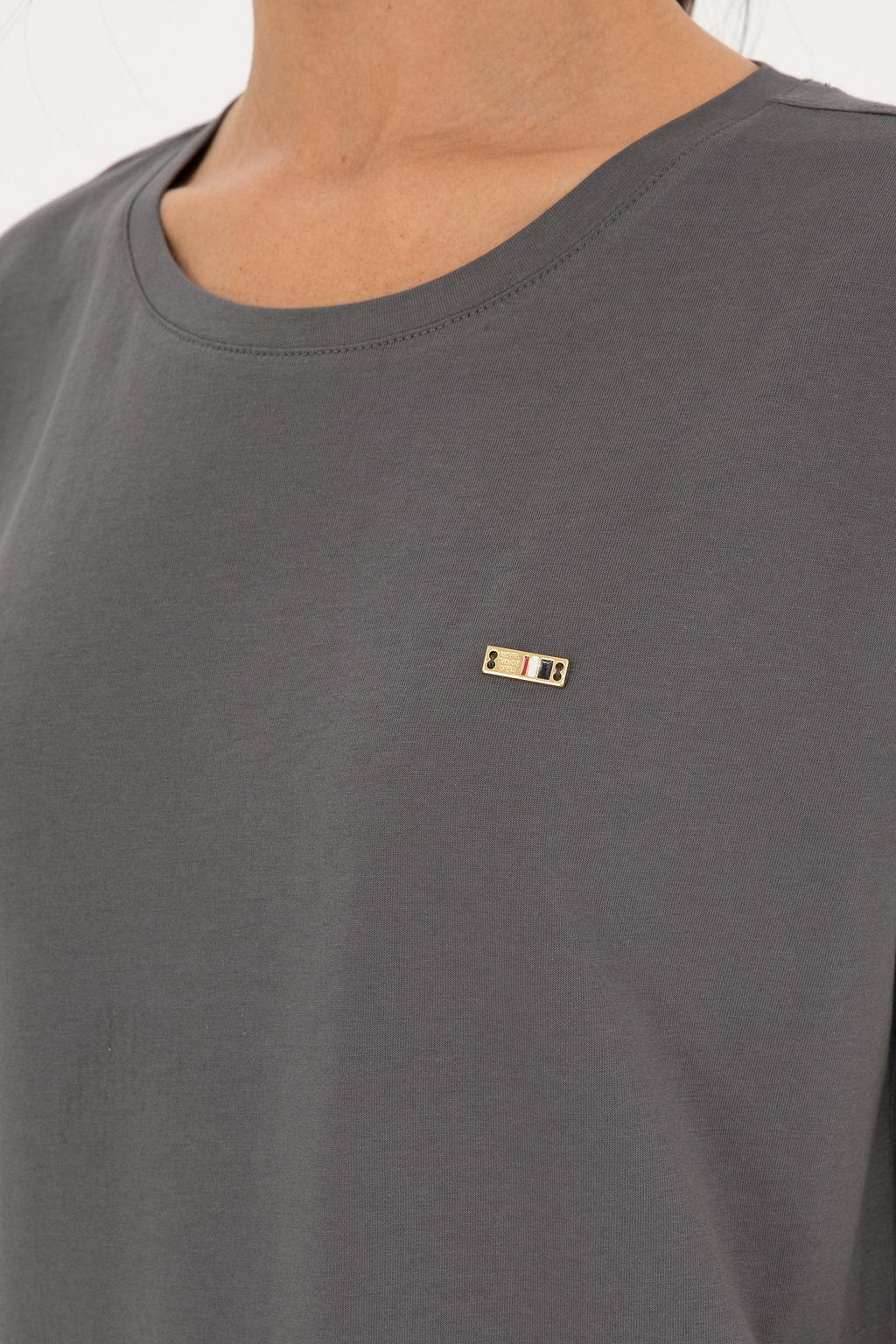 U. S. Polo Assn / Женская футболка антрацитового цвета - U.s. polo assn фото 7