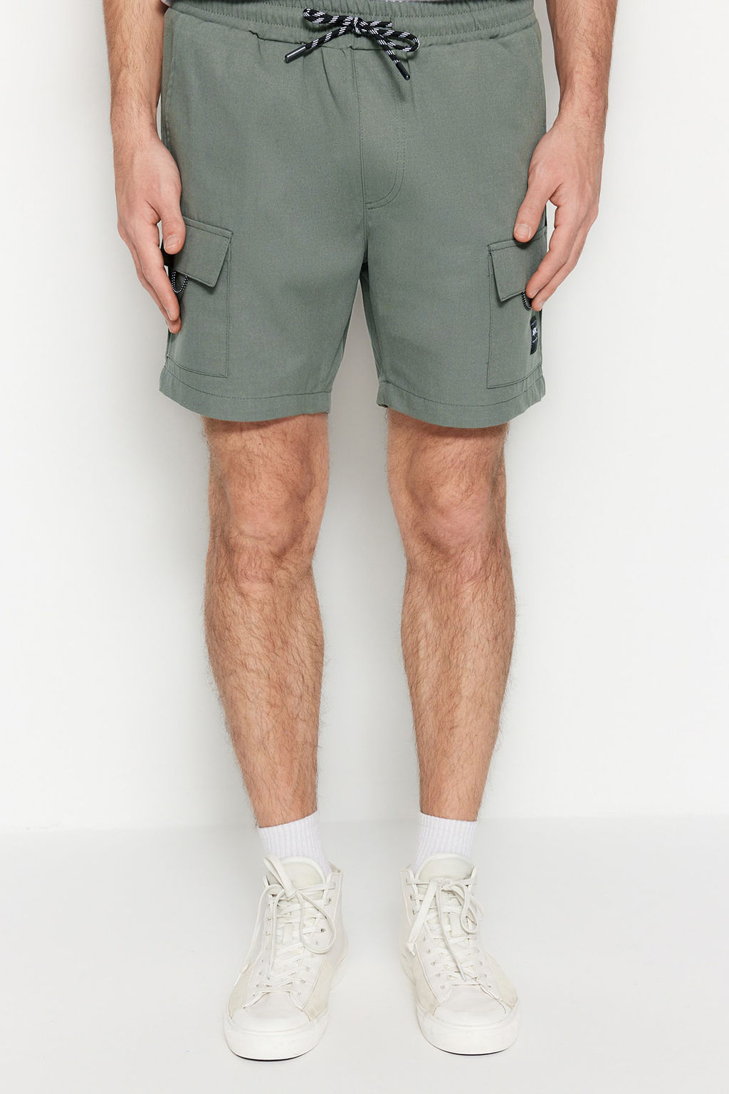 Haki Regular Fit Etiket Detayl? Sort TMNSS23SR00075