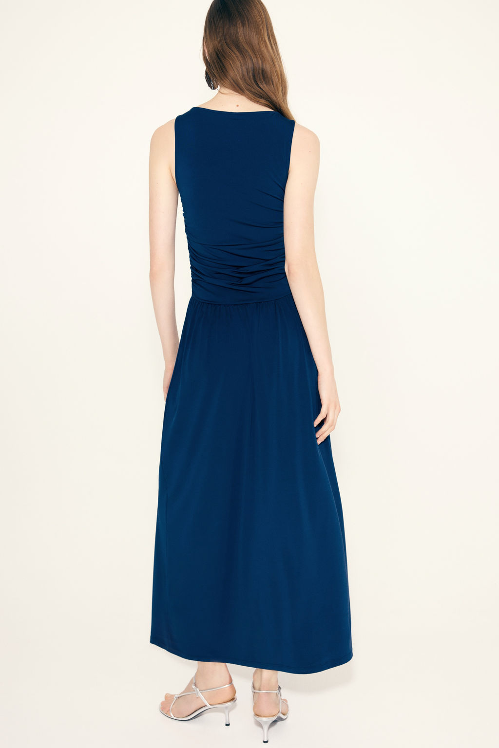 Vestido drapeado de punto - H&m фото 3