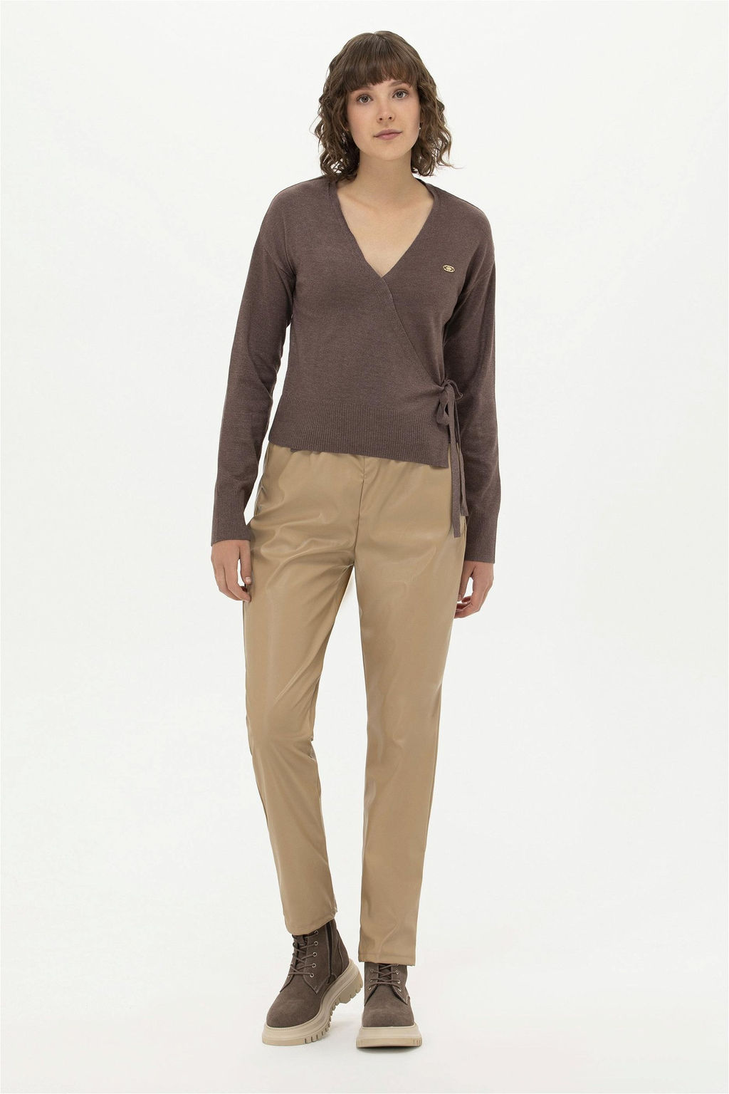 U. S. Polo Assn Женские брюки светло-коричневого цвета - U.s. polo assn фото 7