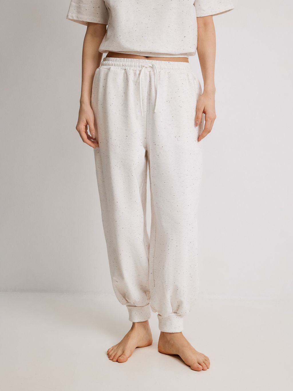 Infinity / Брюки жен. Lawrenta белый меланж