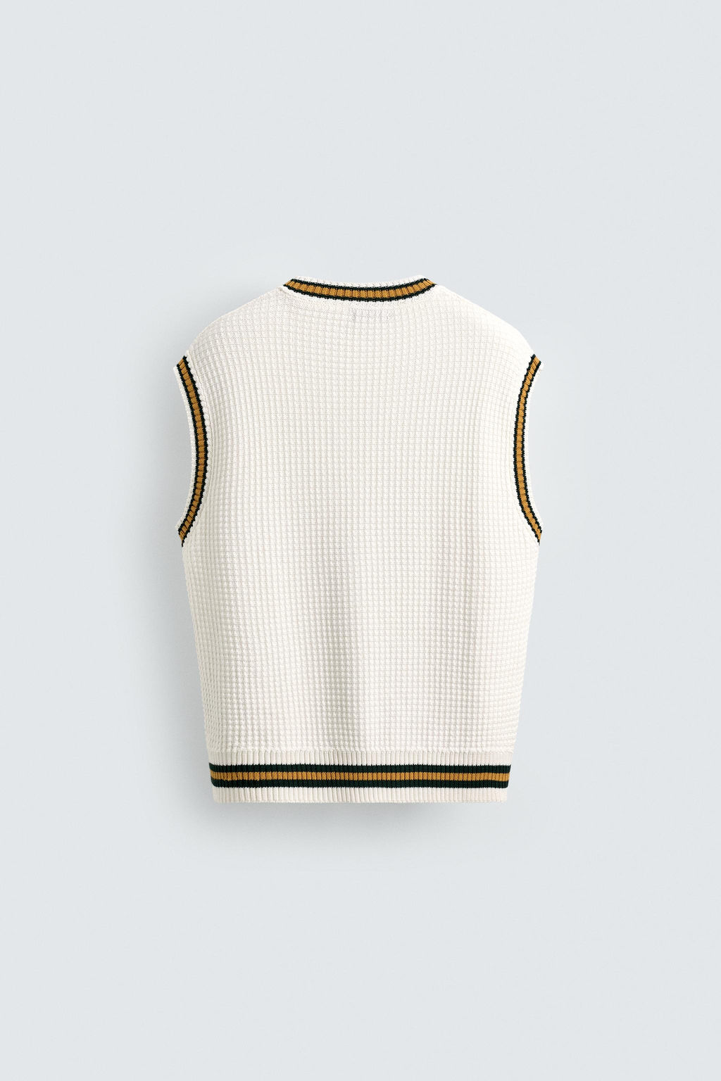 CONTRAST STRIPE KNIT WAISTCOAT - Zara фото 8