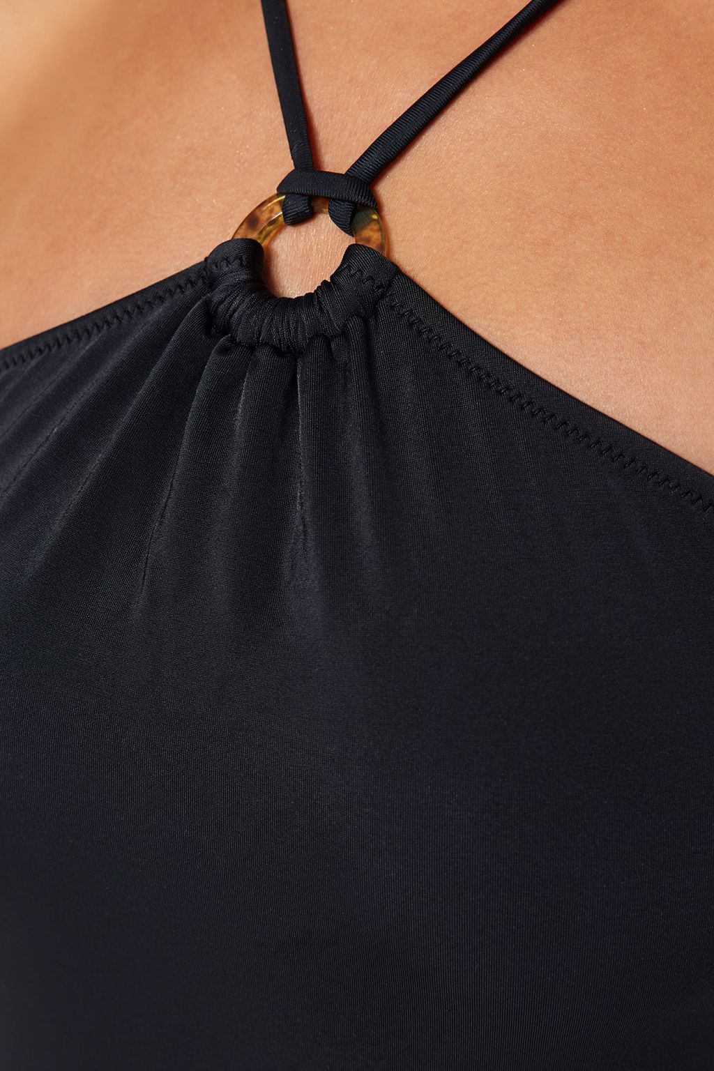 Siyah Halter Yaka Aksesuarl? Normal Paca Mayo TBESS23MA00202