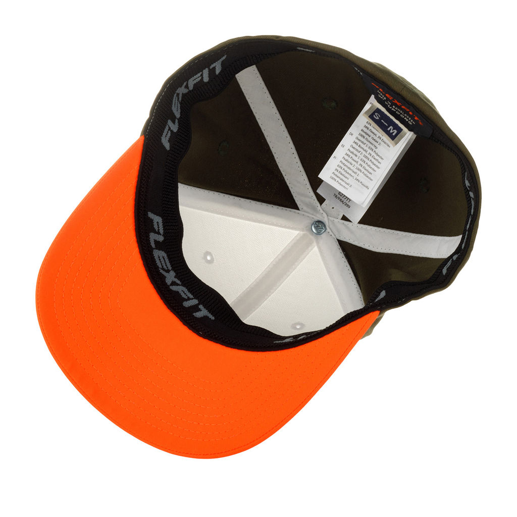 Бейсболка FLEXFIT арт. 6277TT (оранжевый / белый / коричневый) фото 2