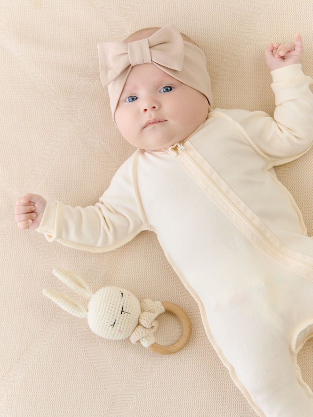 Пижама-слип с закрытой ножкой Топлёное молоко 0+ - Bungly фото 4