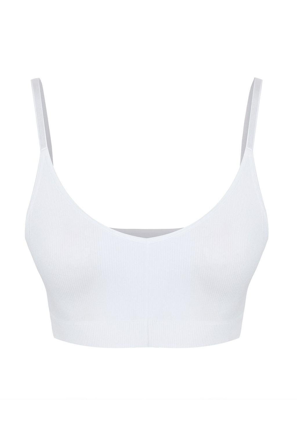 TRENDYOLMILLA Ekru Seamless/Dikissiz Ip Ask?l? Balensiz Kaps?z Bralette Orme Sutyen THMAW22SU0030 фото 43