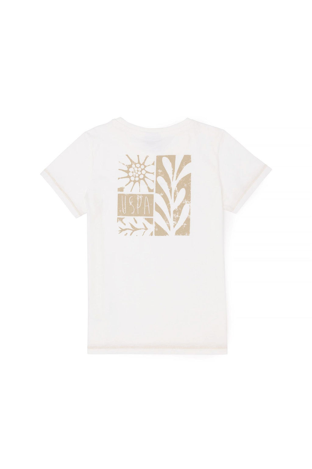 Футболка цвета экрю для мальчика - U.s. polo assn фото 9