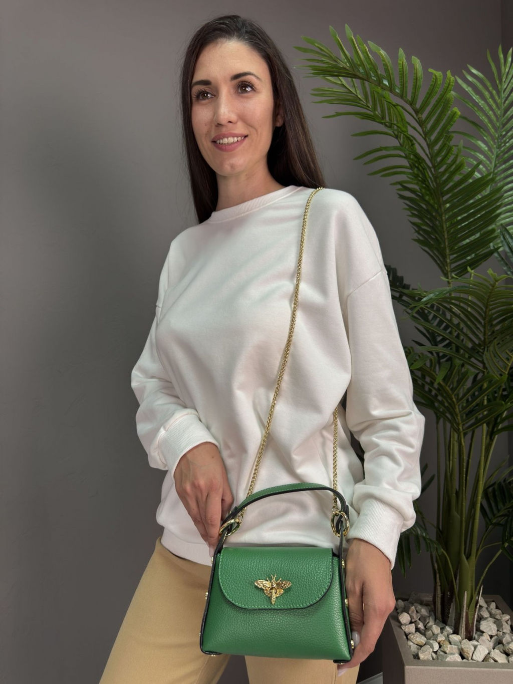 Сумка женская из телячьей кожи