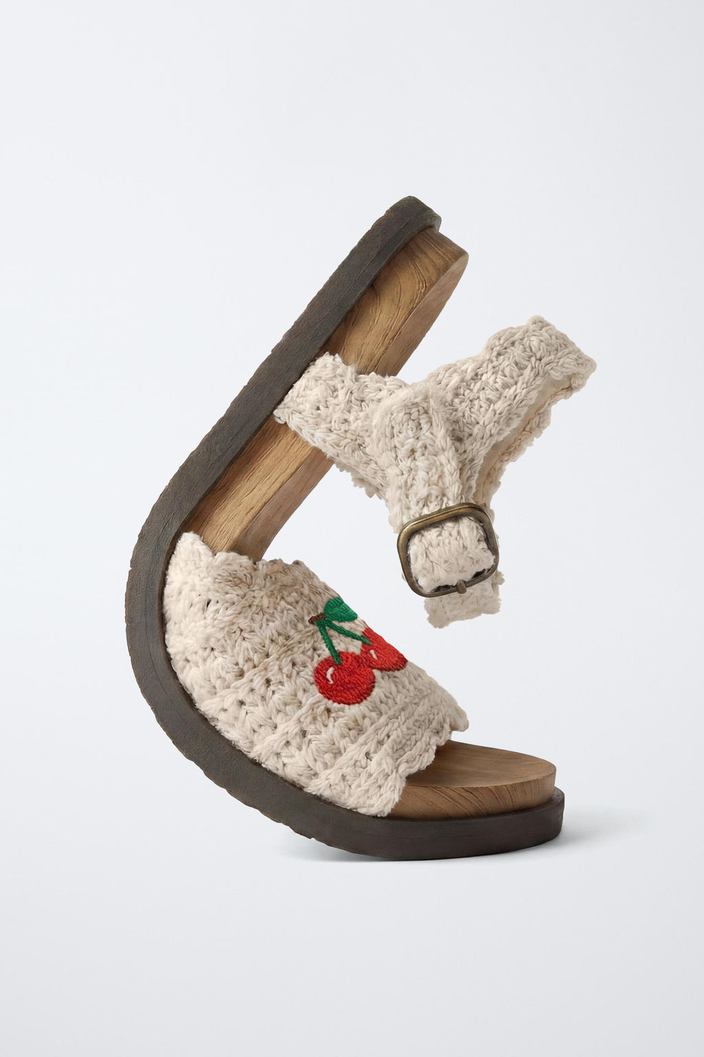SANDALIA CROCHET CEREZAS / Blanco Crudo - Zara фото 3