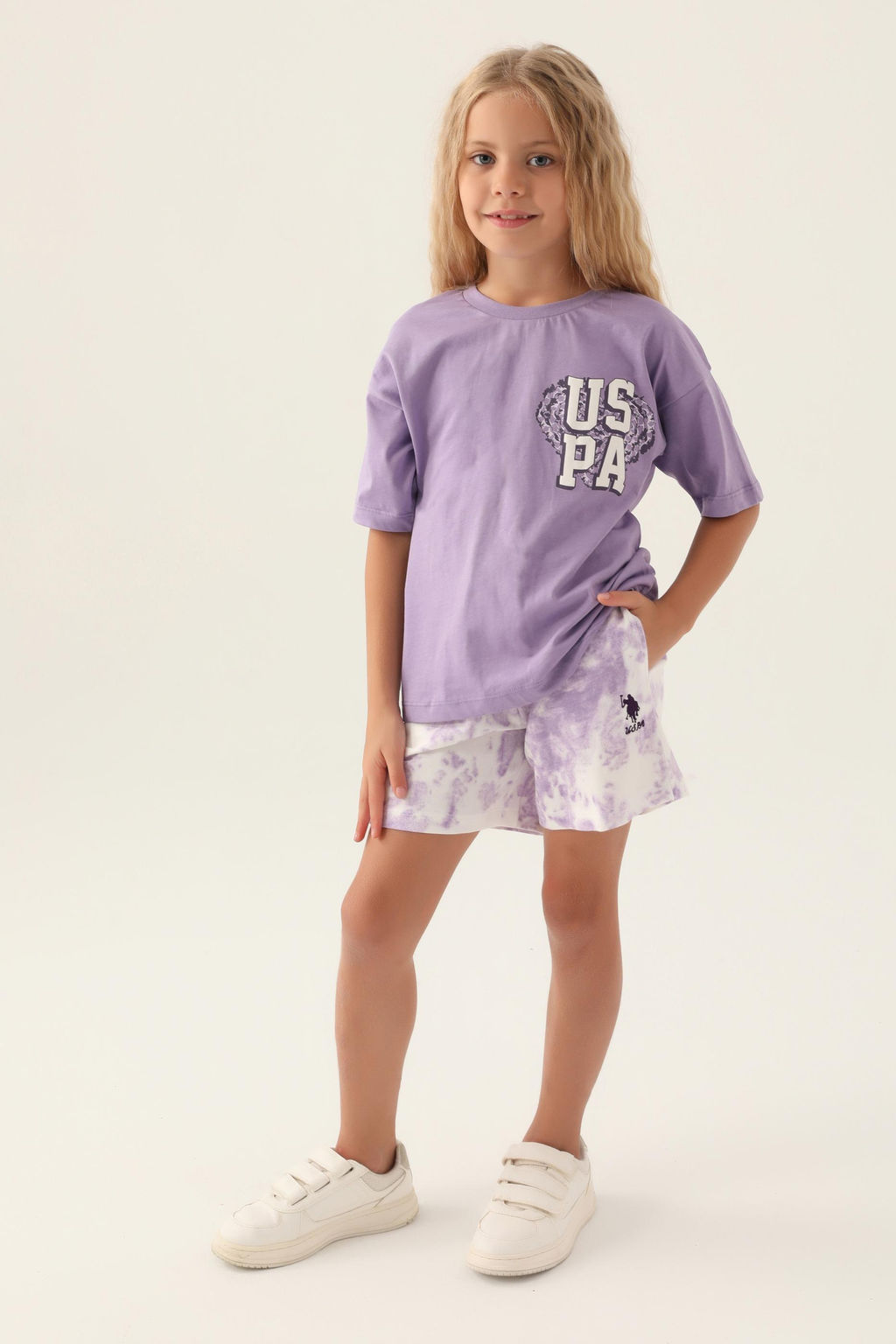 Сиреневый пижамный комплект для девочки - U.s. polo assn фото 8