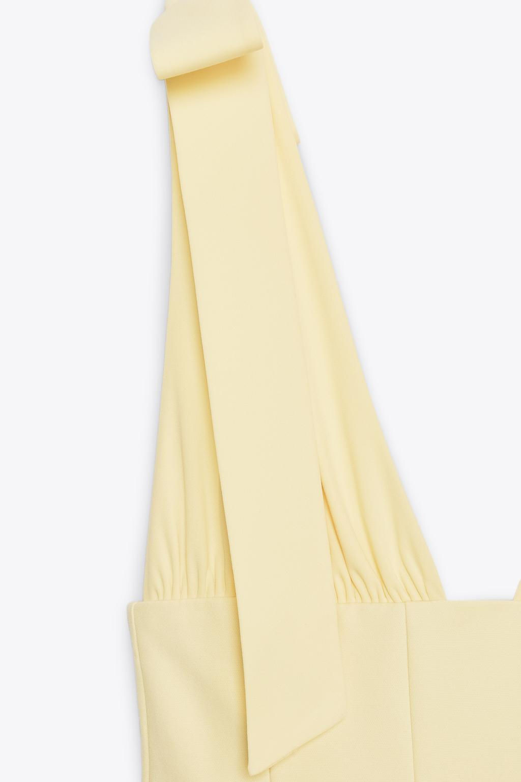 CONTRASTING SHORT DRESS WITH BOWS - Zara фото 9