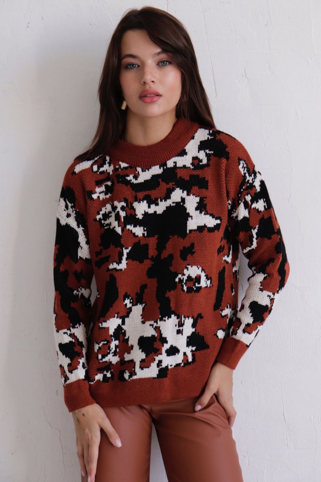 10039 Свитер коричневый - Martichelli фото 15