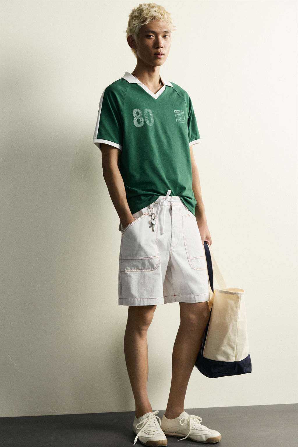 POLO CONTRASTE F?TBOL RETRO / Verde - Zara фото 6