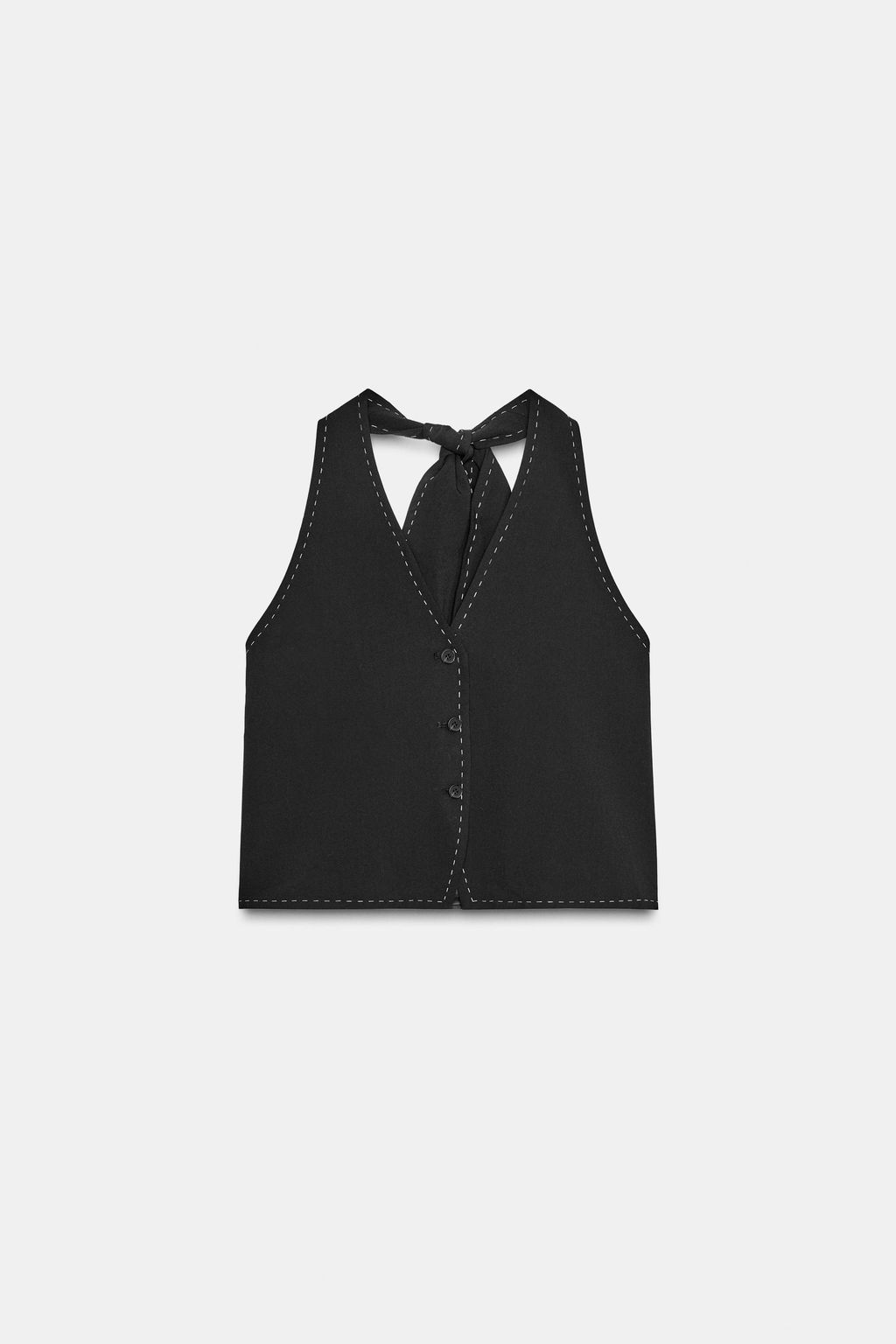TOPSTITCH WAISTCOAT TOP - Zara фото 6