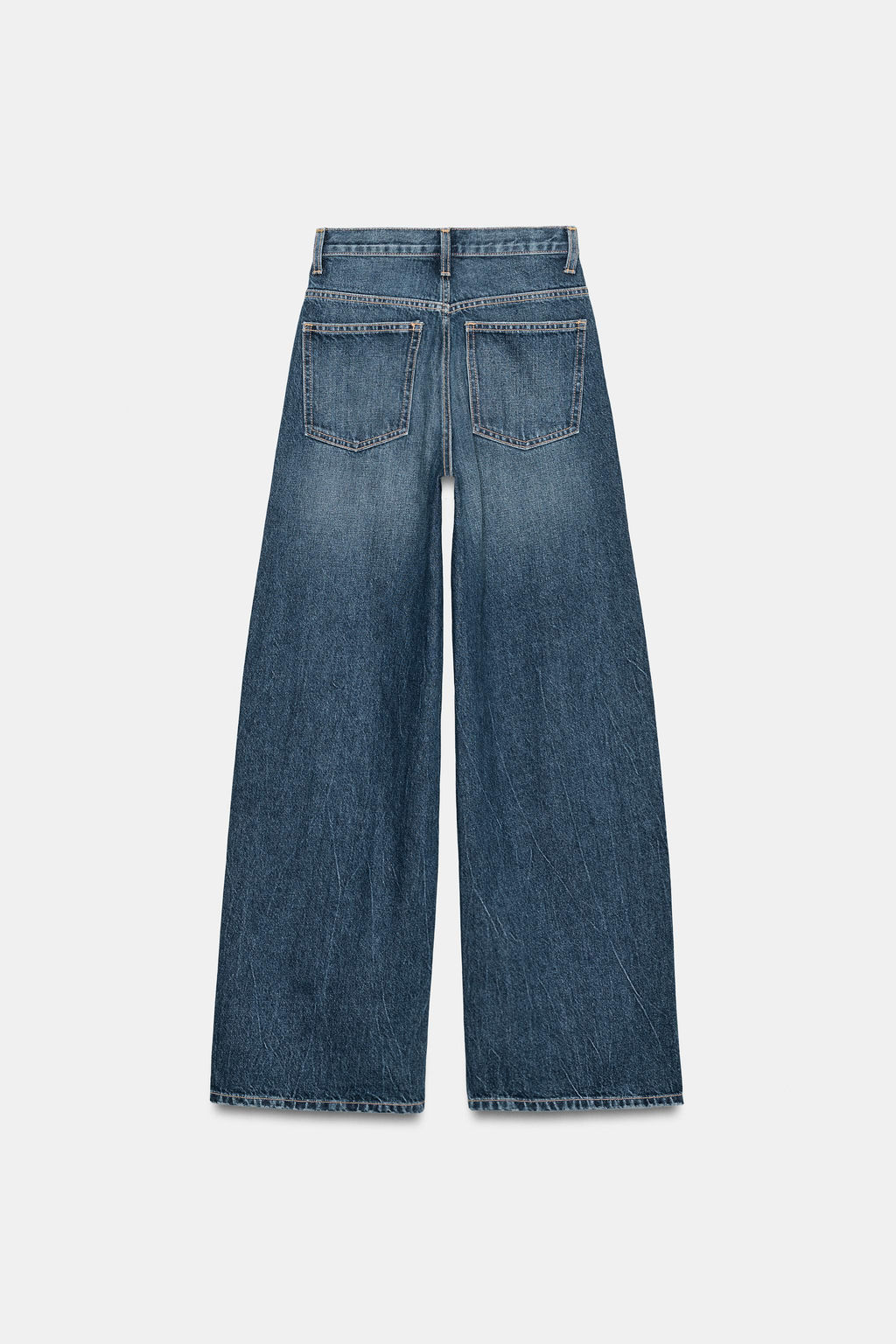 TRF WIDE-LEG CROSSED WAIST HIGH-WAIST JEANS - Zara фото 21