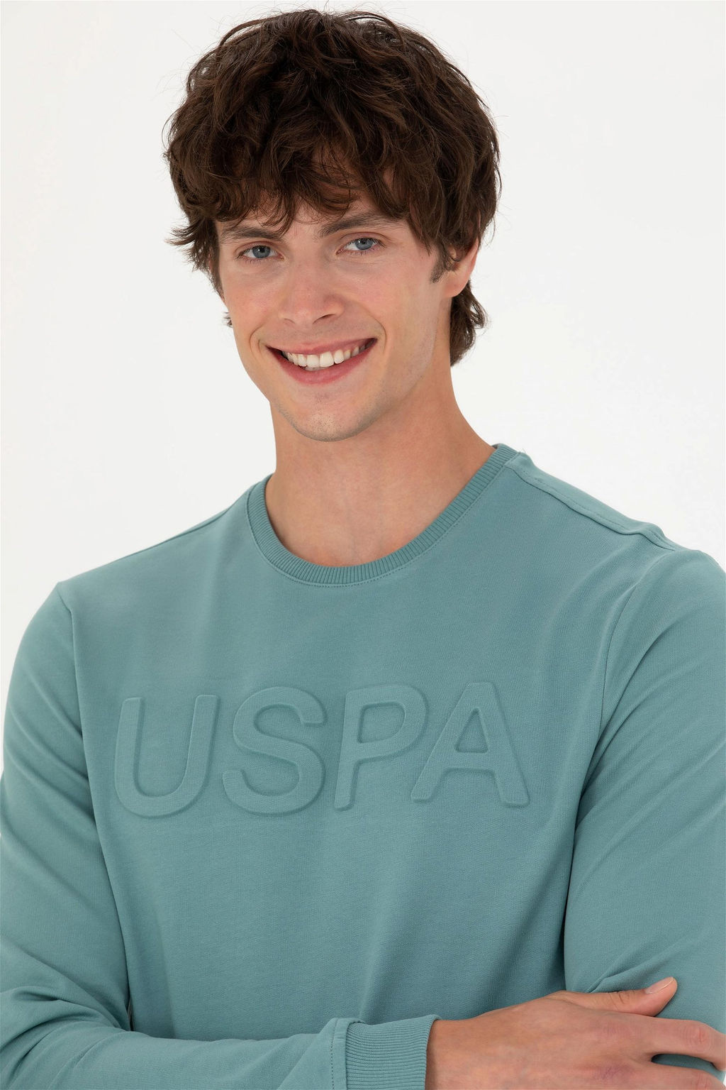 Мужской мятный базовый свитшот Неожиданная скидка в корзине - U.s. polo assn фото 2