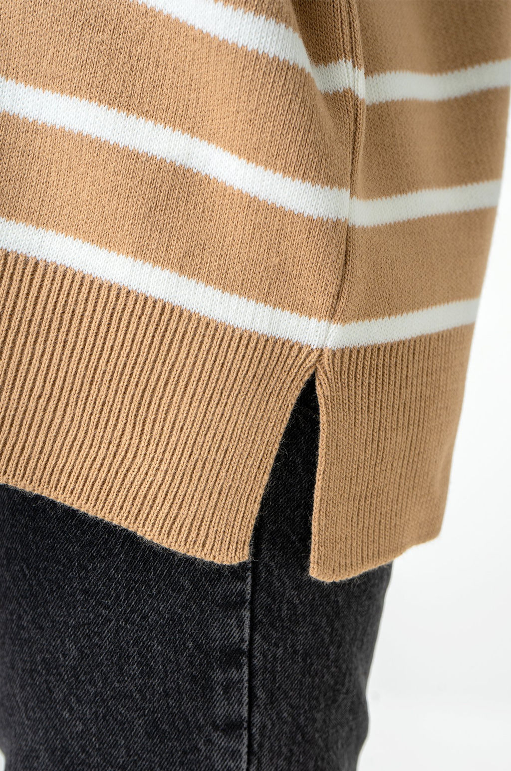 Женский джемпер оверсайз с воротником на молнии Happy Fox  фото 8