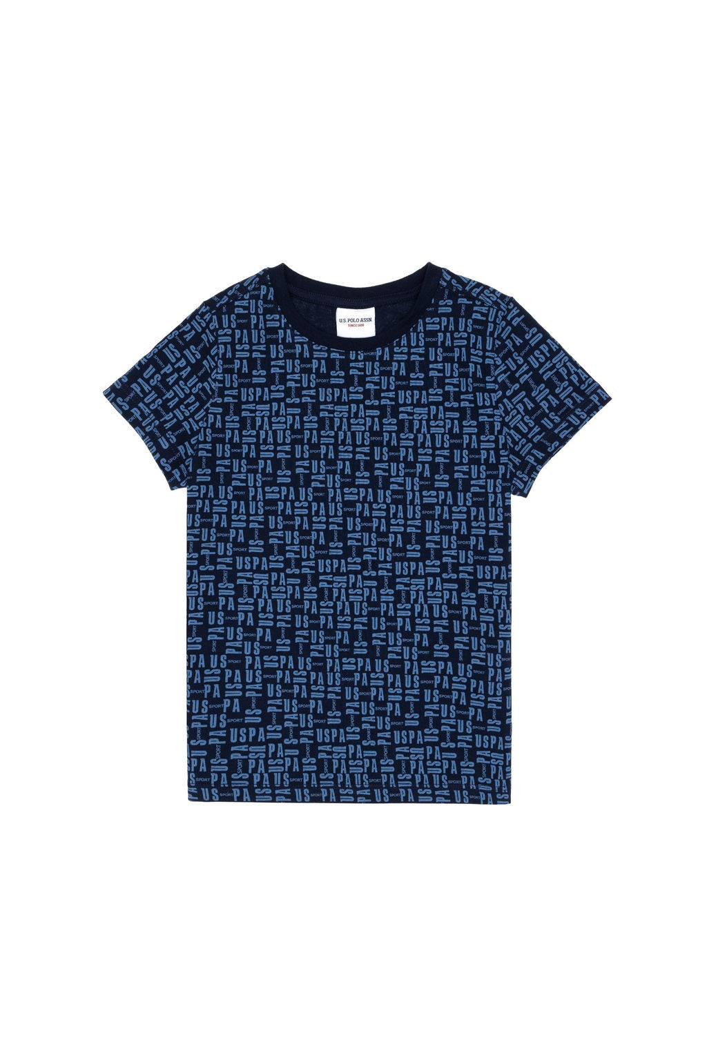 Erkek _ocuk A__k Lacivert Bisiklet Yaka Ti__rt Sepette S_rpriz _ndirim