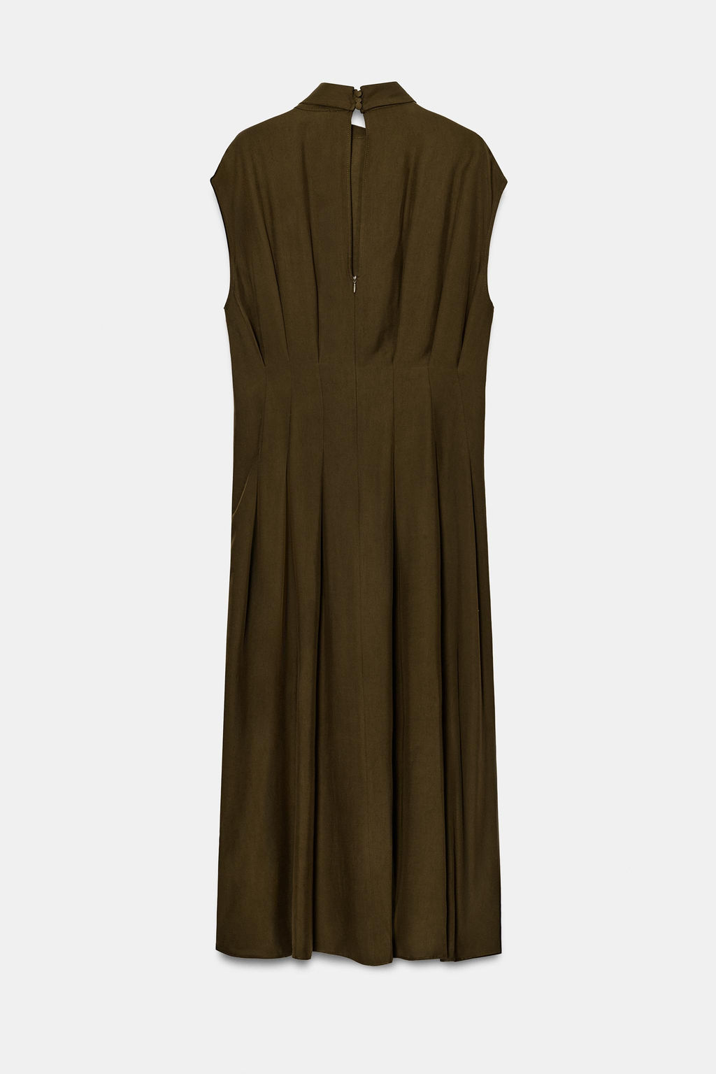 VESTIDO MIDI LAZADAS ZW COLLECTION / Khaki - Zara фото 6