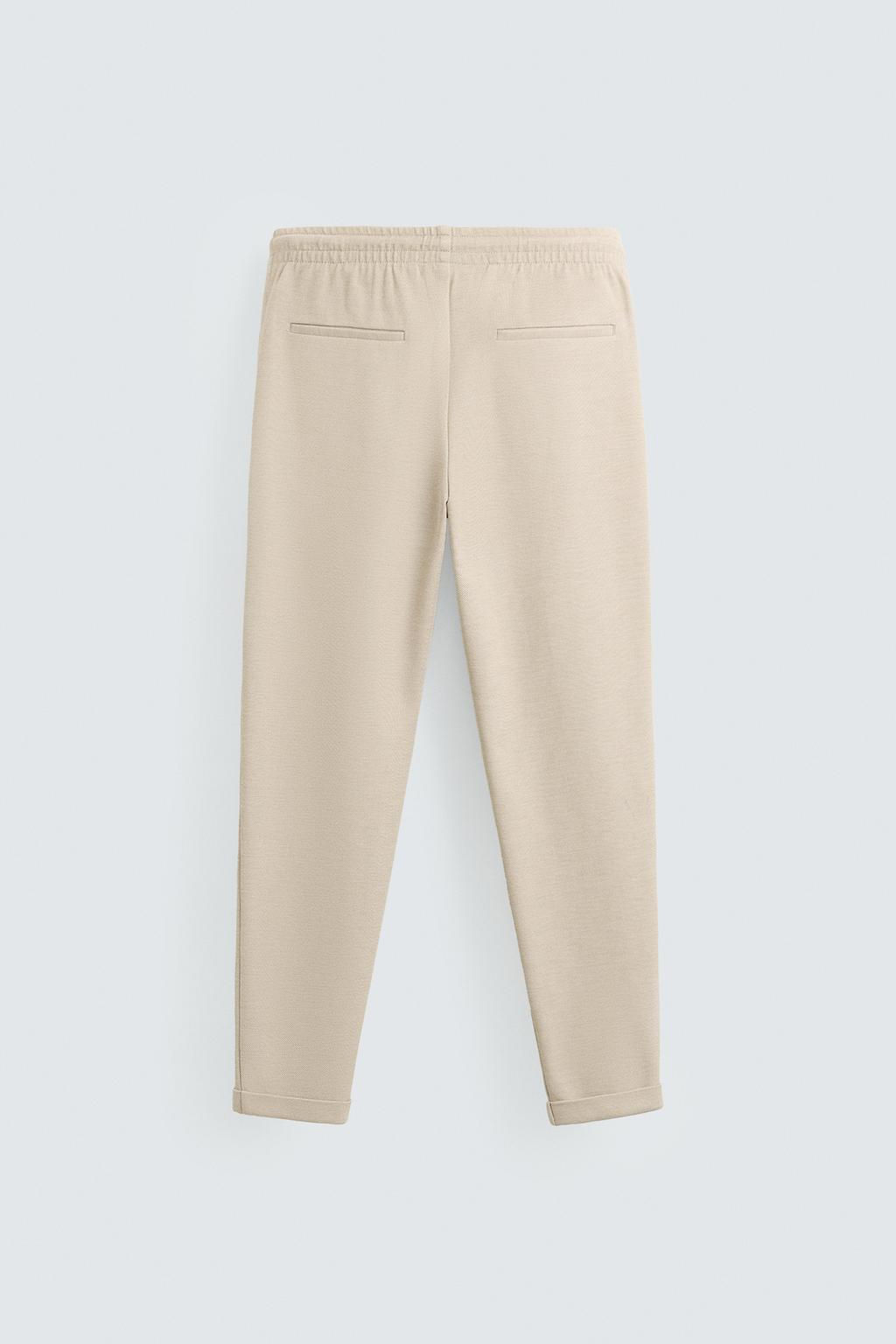 EASY CARE JOGGER WAIST TROUSERS - Zara фото 52