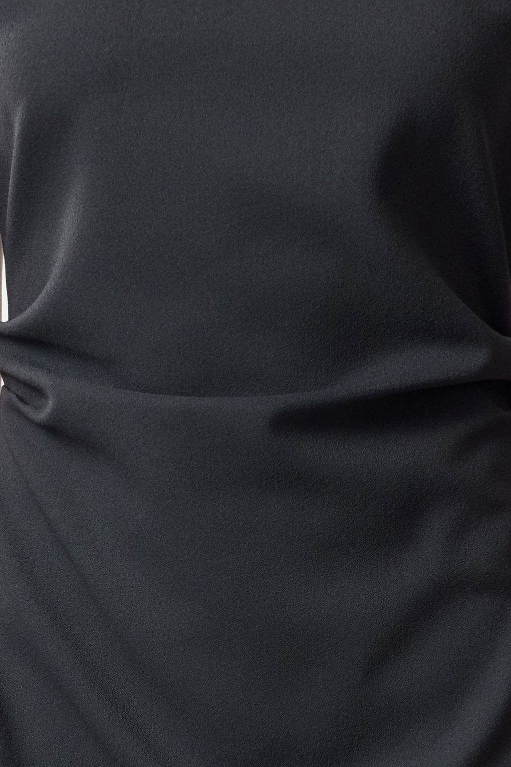 Antrasit A Kesim Degaje Yaka Midi Dokuma Elbise TWOAW25EL00393