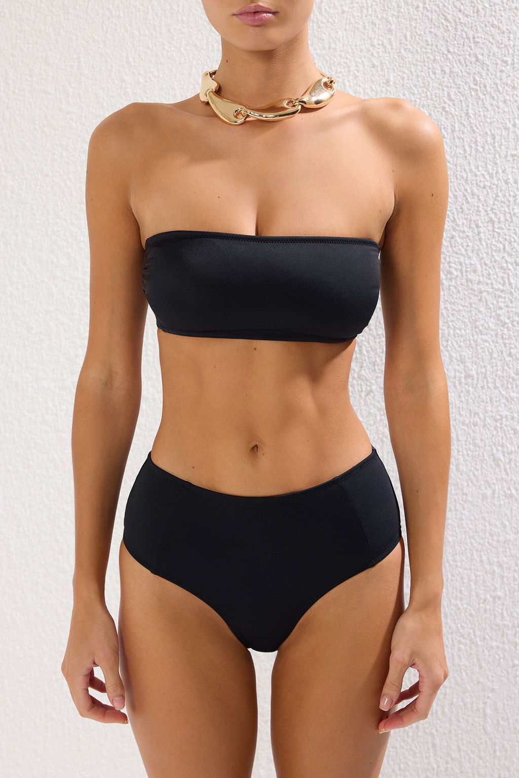 TRENDYOLMILLA Leopar Desenli Straplez Yuksek Bel Hipster Bikini Tak?m? TBESS22BT0018 фото 35
