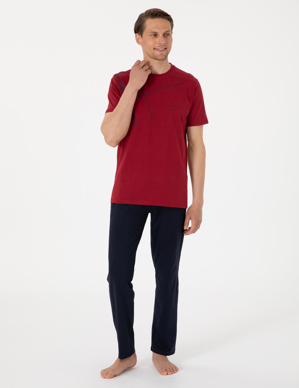 Bordo K_sakol Pijama Tak_m_